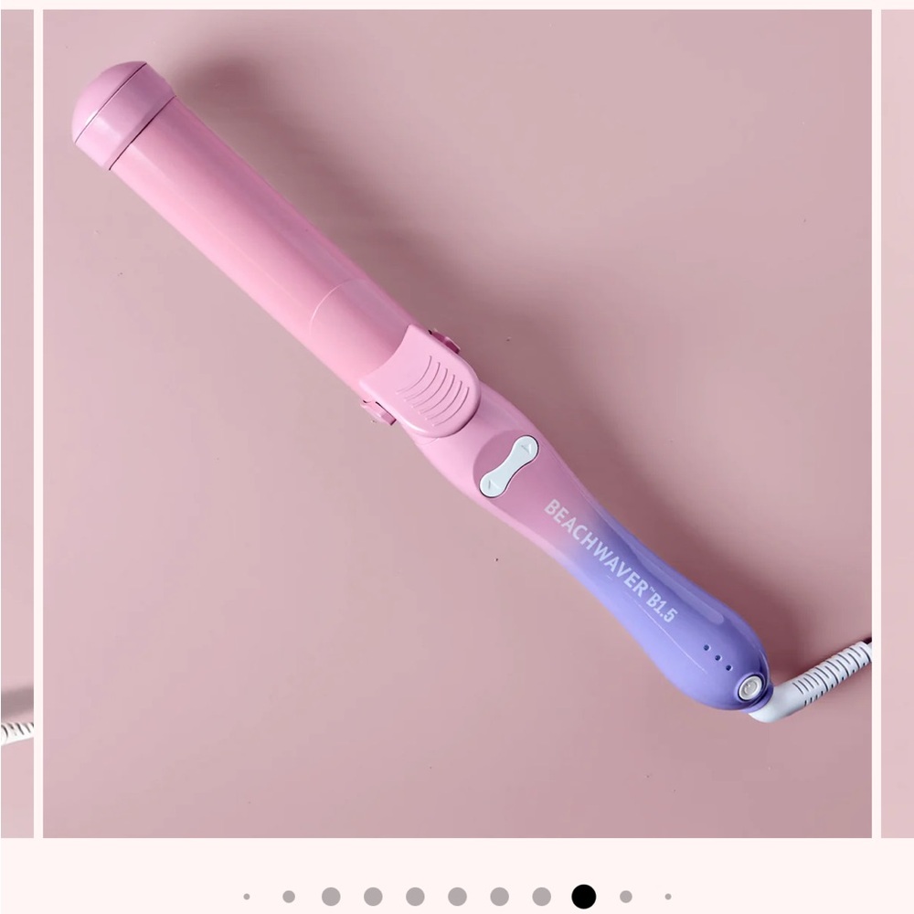 NEW in box Beachwaver 1” Rotating Curling Iron in Pink Sunset